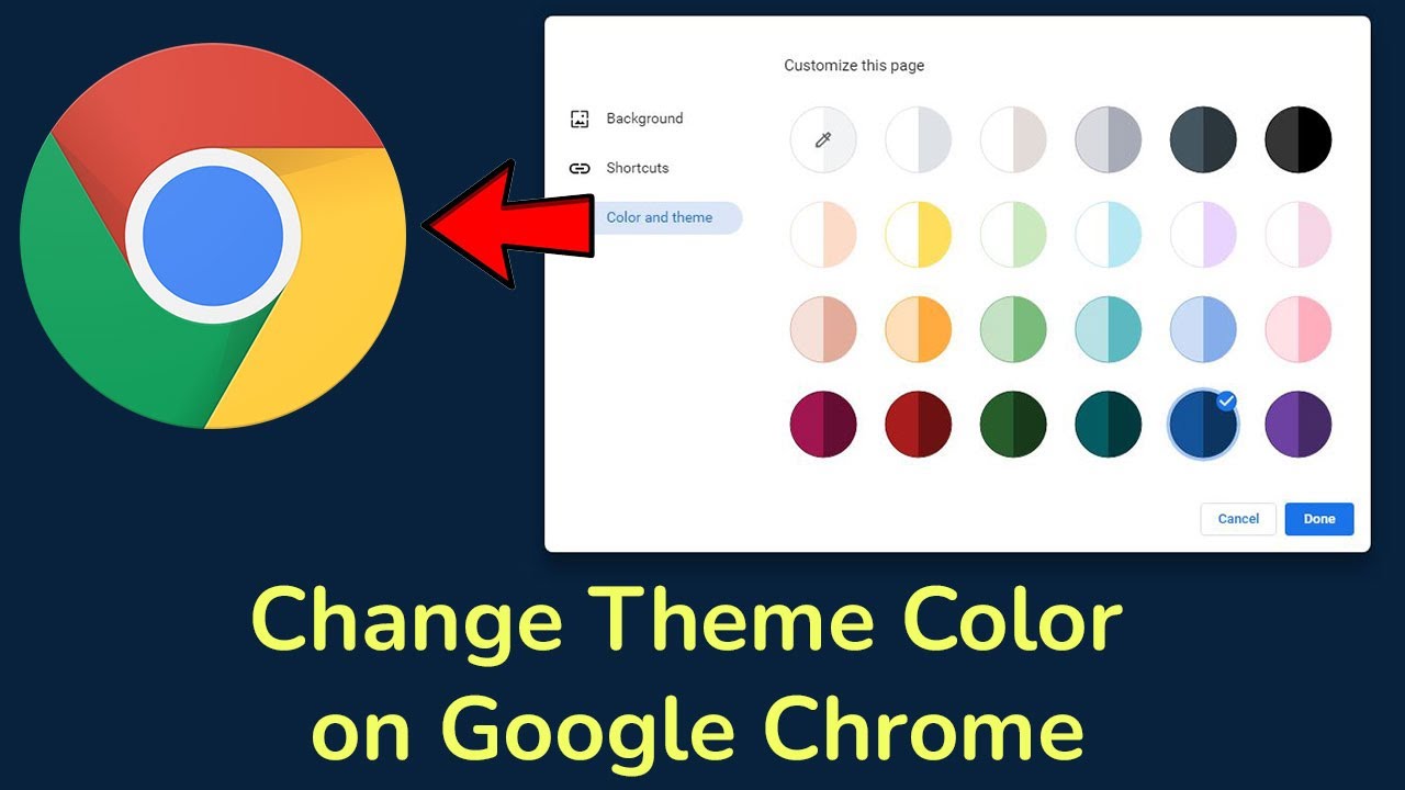 How to change color & theme on Google Chrome Browser? - YouTube