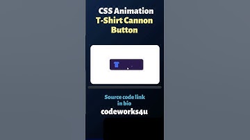 Amazing CSS animation.T-shirt Cannon Button.. #shorts