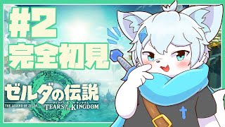 【ゼルダの伝説ティアーズオブザキングダム】完全初見プレイ！ハイラルの大地を目指すぞ！！ #2【ケモノVtuber】