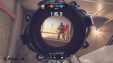 Epic Clutch 1 vs 5 Ranked Highlights - Rainbow Six Siege