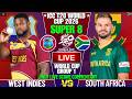 WEST INDIES VS SOUTH AFRICA WORLD CUP LIVE MATCH SCORE | T20 WORLD CUP SUPER 8 | WI VS SA