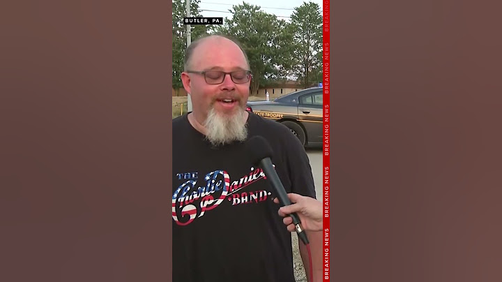 Witness sees man on rooftop before assassination attempt on Former President Trump