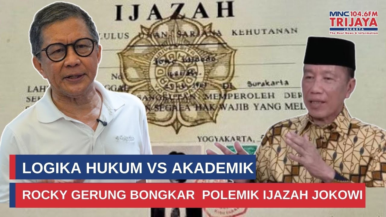 Rocky Gerung: Percuma Seret Kasus Ijazah Jokowi ke Pengadilan! Ini Alasannya I Trijaya Update
