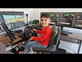 Driving Euro Truck Simulator 2 with Dlan Steering Wheel Paddle Shifter Gameplay