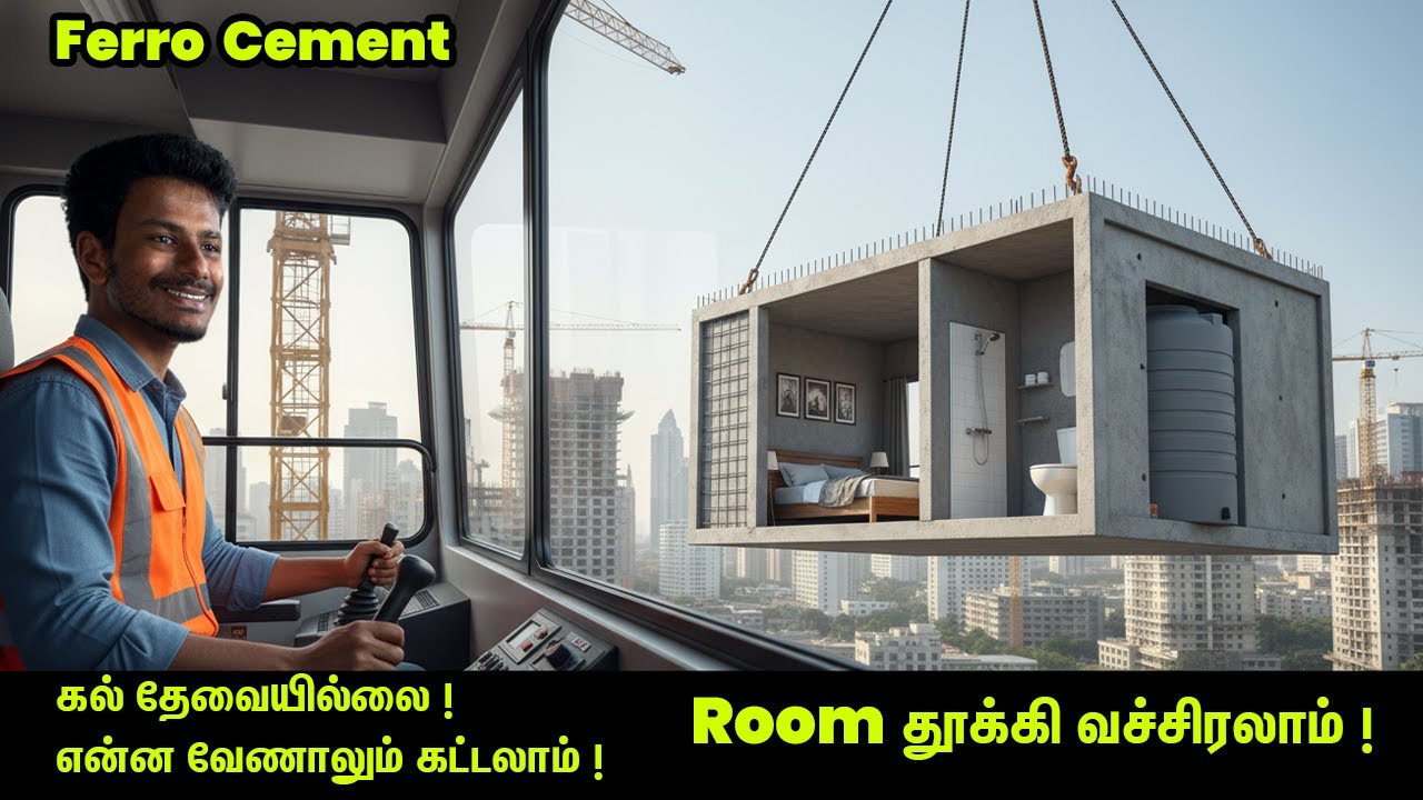 கல் தேவையில்லை ! Build Anything with Ferro Cement! LIFTED by Crane | Kandathu kadayathu