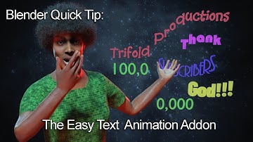 Blender Quick Tip: The Easy Text Animation Addon