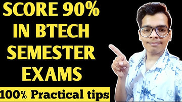 How to score 90% marks in btech semester Exams|Score 9 CGPA in 1st year|ipu btech semester Exams 🔥