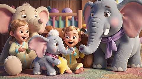 Baby Elephant Song | Five Little Elephants | Leo Nursery Rhymes & Kids Songs