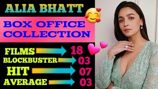Alia Bhatt box office collection | Alia bhatt box office analysis |alia bhatt all hit and flop films