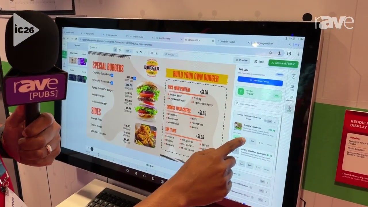 InfoComm 2026: Reddie Group Explains Jumbilin Software with POS Integrated Canvas Editor
