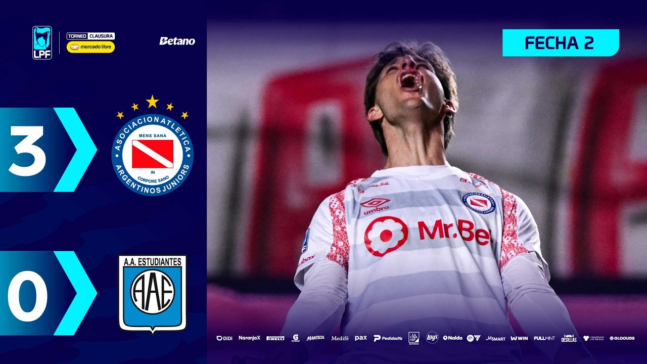 ARGENTINOS 3 - 0 ESTUDIANTES RC | Resumen del partido | #TorneoMercadoLibre Clausura 2026 🏆