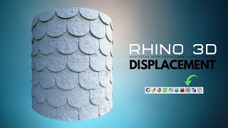 Displacement Using Texture Extract Mesh Preview Rhino 3D Tutorial 3D Printing and Design