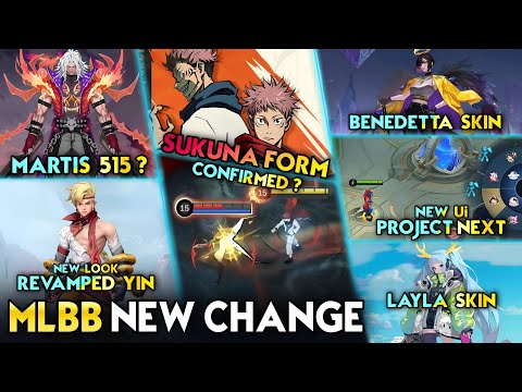 SUKUNA FORM UPDATE | MARTIS 515 SKIN ? | BENEDETTA & LAYLA SKIN - Mobile Legends #whatsnext