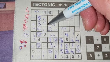 (#2345) Wednesday. Tectonic02 Sudoku puzzle. Bonus Extra edition. 02-17-2021 Extra part 4 of 4