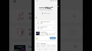 Samsung Max VPN | Samsung Max VPN kaise use kare | #shorts #short #youtubeshorts screenshot 1