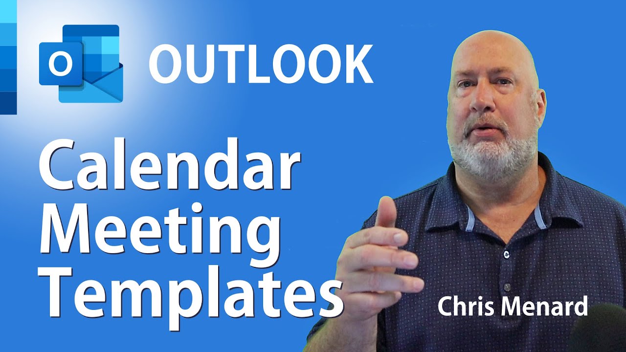 Outlook Calendar Meeting Template YouTube