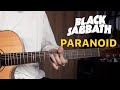Black Sabbath - Paranoid (Solo) Acoustic Guitar Cover