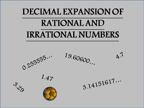 DECIMAL EXPANSION OF