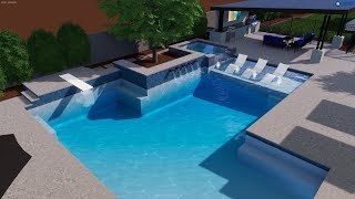 Stunning 3D Concept: Swimming Pool & Ramada Design | Unique Outdoor Living