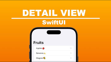How To Create A Detail View In Xcode 15 (SwiftUI)