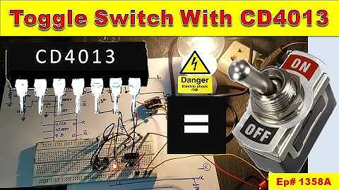 {1358A} Toggle Switch Using CD4013 IC | Control 220V AC Load with Micro Switches