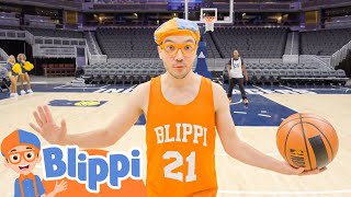 Basketballer Blippi! | Blippi - Kids Playground | Educational Videos for Kids