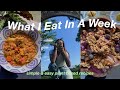 WHAT I EAT IN A WEEK (as a college student) +  healthy & easy plant based recipes