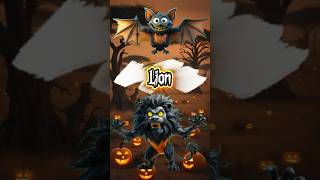 Spooky Hippo, Lion, Meerkat, Rhino, Elephant, Bat Animals - 6 Funny Halloween Animals Song