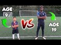 9 YEAR OLD VS 19 YEAR OLD!! PENALTY SHOOTOUT CHALLENGE!! TASH BALLER VS SV2!!