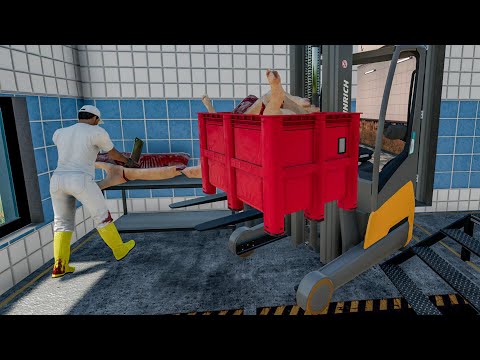 Видео: Один день из жизни работника бойни | Farming Simulator 22