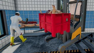 Один день из жизни работника бойни | Farming Simulator 22