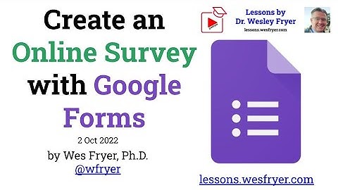 Create an Online Survey with Google Forms