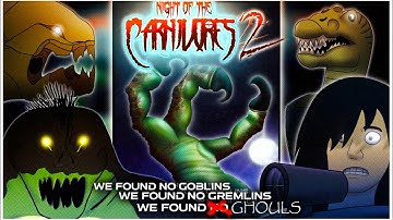 NIGHT OF THE CARNIVORES 2.Carnivores month of horror ghoul animation. Carnivores dinosaur hunter.