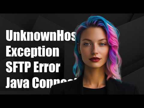 UnknownHostException occures when connecting SFTP using Java