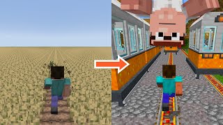 I Made Minecraft Not Boring (the subway surfer update)