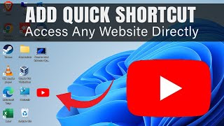How to Add Website Shortcut Link or Button on Desktop | Create Directly Website Access Button