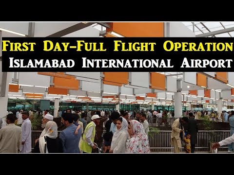 first day full flight operation at new islamabad international flight operation