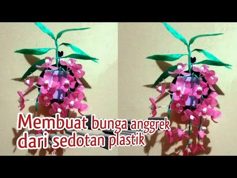 Membuat Bunga Anggrek Dari Sedotan Plastik Diy How To Make Orchid Flowers Youtube