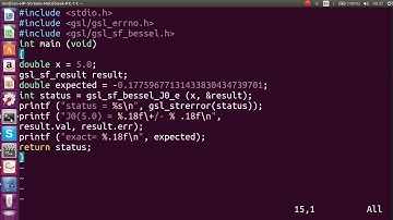 GNU Scientific Library Bessel Function Example code animation