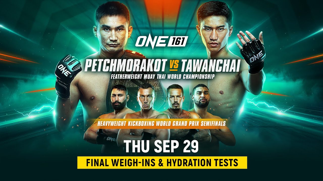 ONE 161: Petchmorakot vs. Tawanchai | Final Weigh-Ins & Hydration Tests