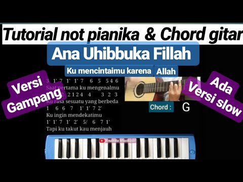 Not Pianika Ana Uhibbuka Fillah Kumencintaimu Karena Allah Chord Gitar Youtube