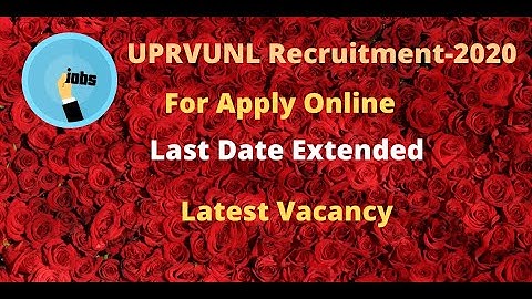 Uprvunl vacancy 2020(Last Date Extended) by Latest Vacancy