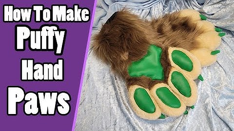 How To Make Puffy Hand Paws | Fursuit Tutorial + PDF Pattern