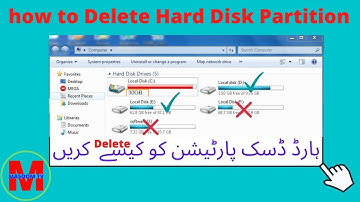 how to delete hard disk partition in windows 7 8 10...