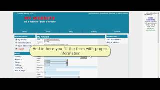 Demo : How to edit your basic profile data , change password etc..