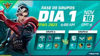 Free Fire World Series 2023 - Fase de Grupos Día 1