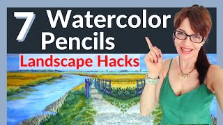 Watercolor Pencils  (7 Easy Landscape Hacks!)