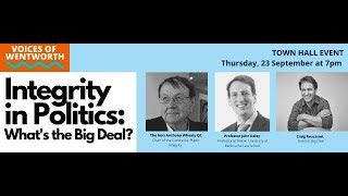 Integrity in Politics: What's the Big Deal?
