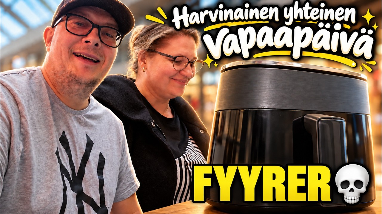 Harvinainen yhteinen vapaapäivä ❤️ Kahvittelua ja airfryerin korjausta | Vlogi