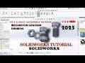 Nut and Bolt drawing solidworks nut and bolt , Thread Assembly motion Solidworks tutorial in hindi 